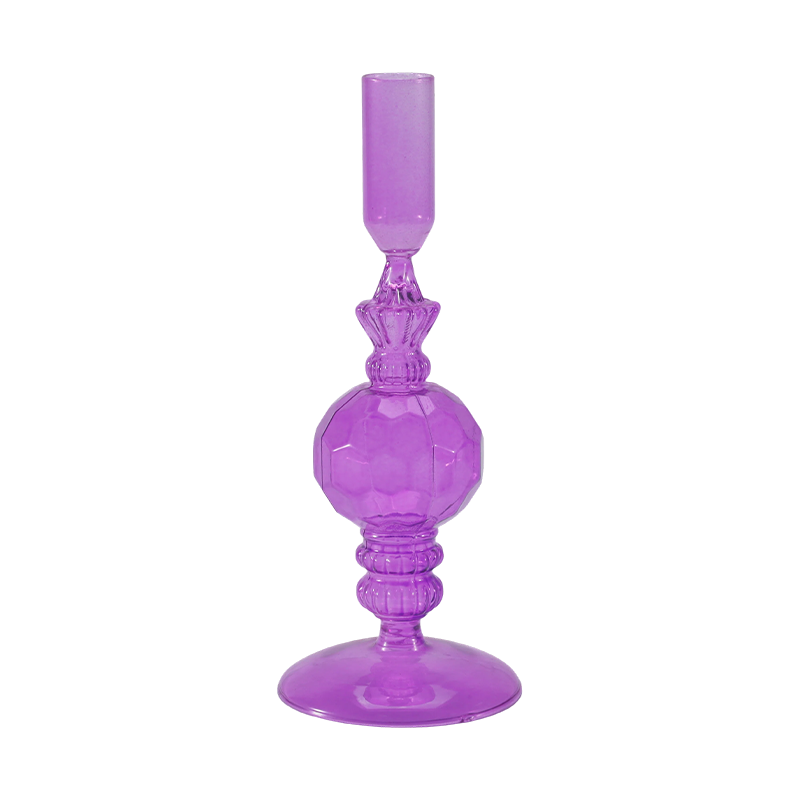 18cm রঙিন কাচের মোমবাতি ধারক সংগ্রহ