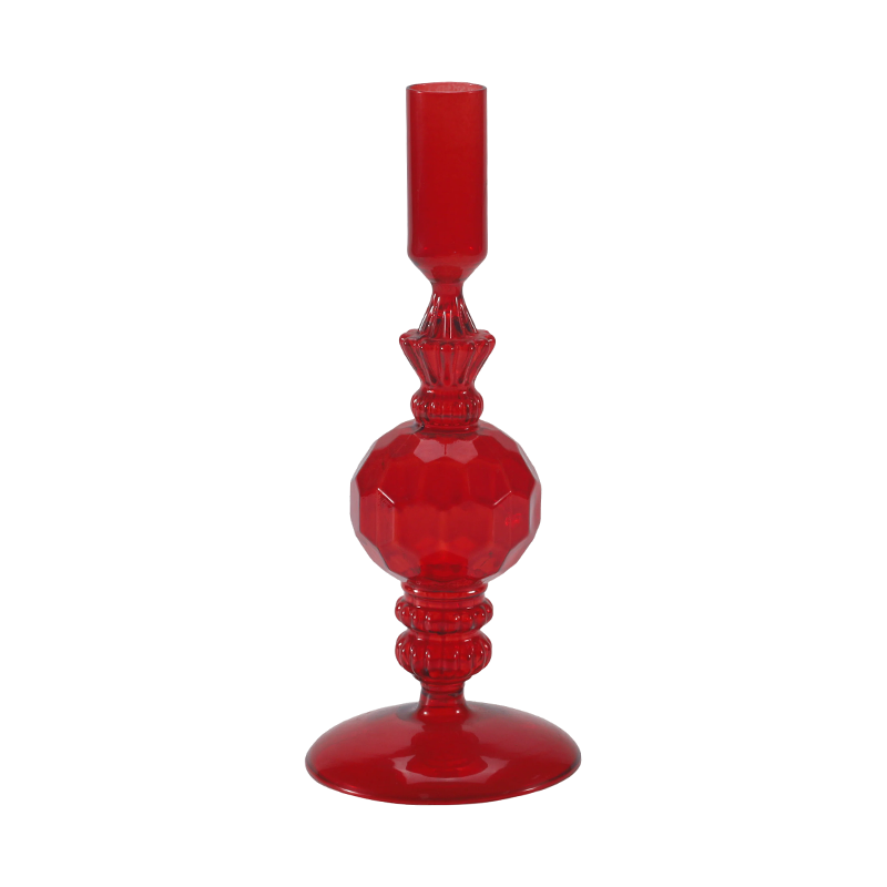 18cm রঙিন কাচের মোমবাতি ধারক সংগ্রহ
