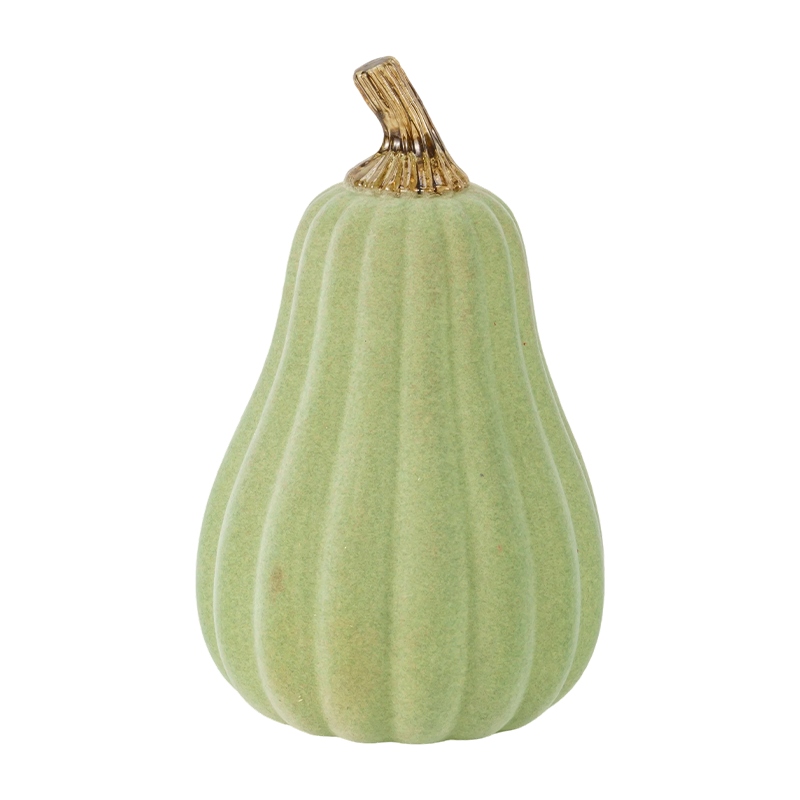 Flocked Pear-shaped Gourd / মেটালিক গ্লিটার পাম্পকিন ডেকোর