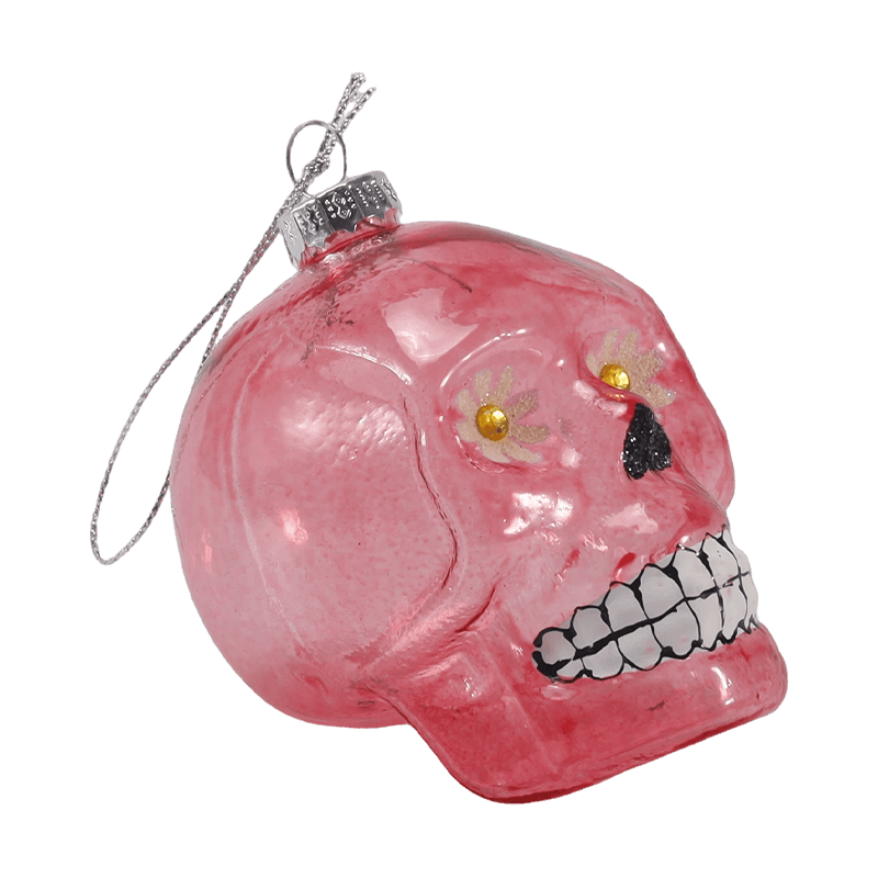 Iridescent Skull Decor/সুগার স্কাল গ্লাস অলঙ্কার সেট