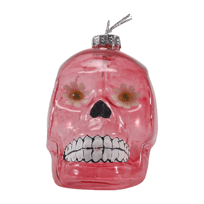 Iridescent Skull Decor/সুগার স্কাল গ্লাস অলঙ্কার সেট