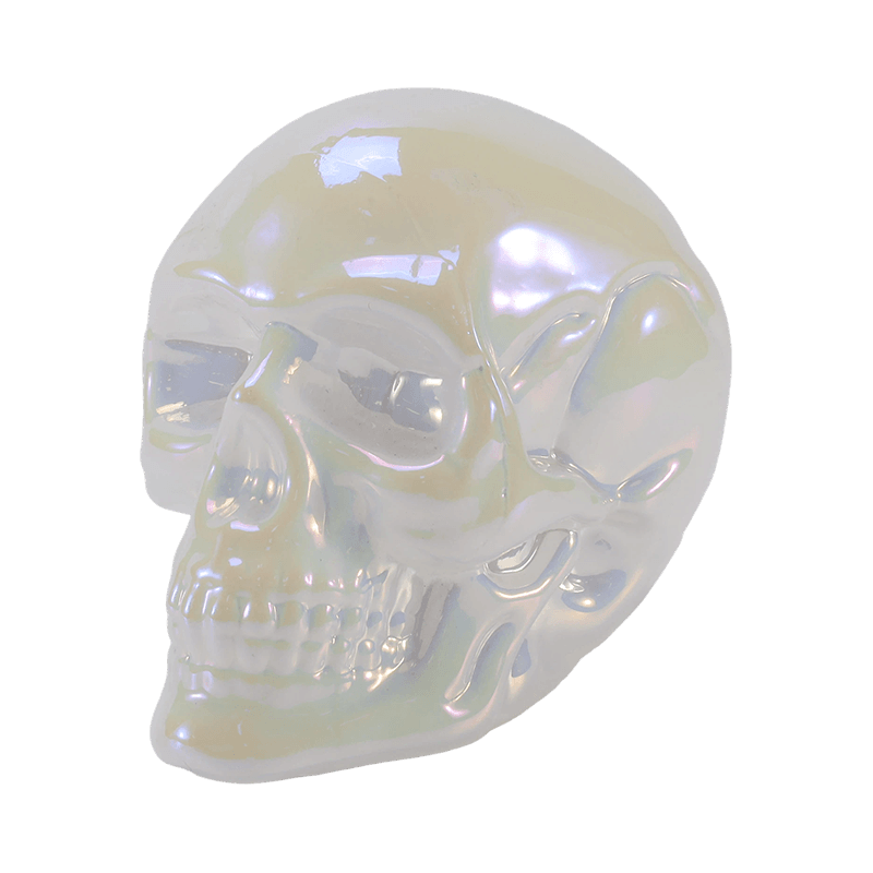Iridescent Skull Decor/সুগার স্কাল গ্লাস অলঙ্কার সেট